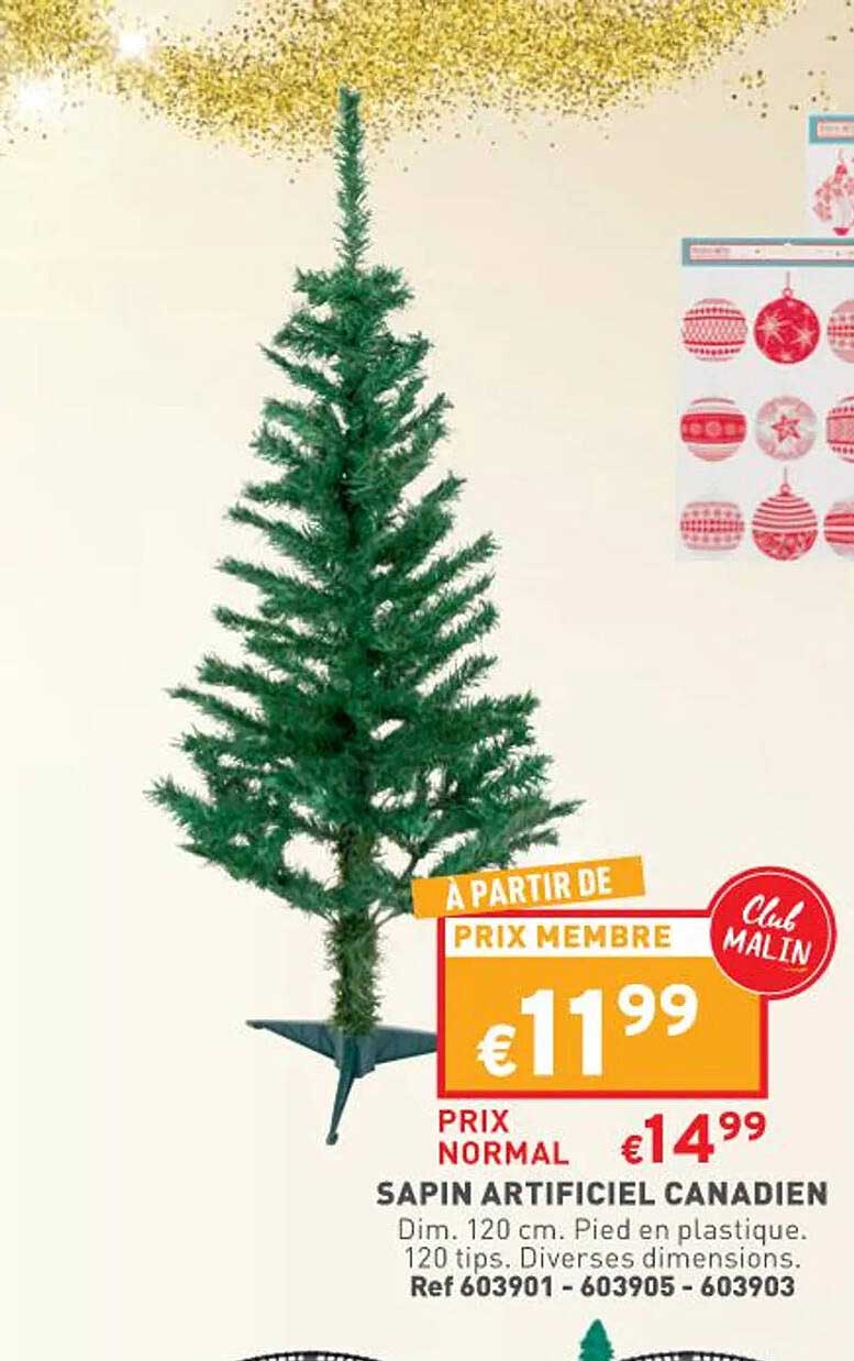 sapin artificiel canadien