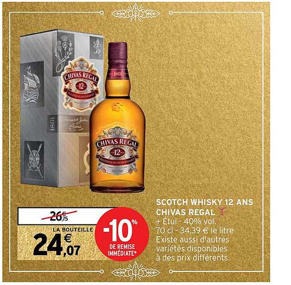 scotch whisky 12 ans chivas régal