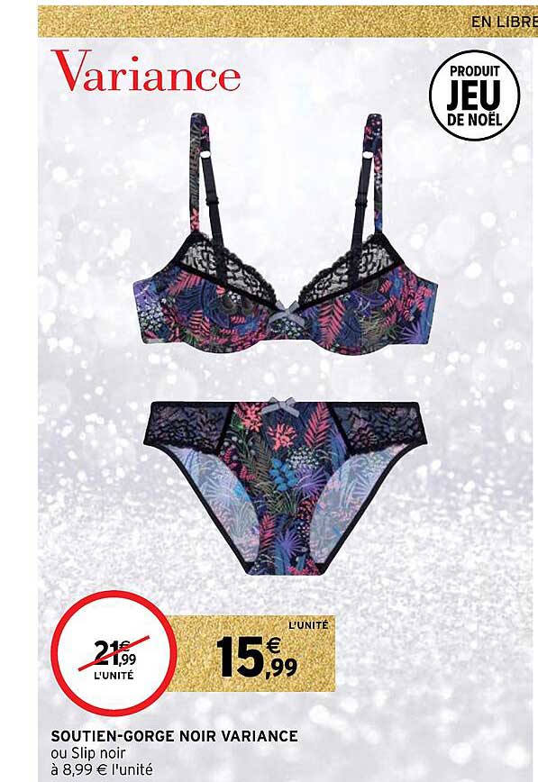 soutien-gorge noir variance