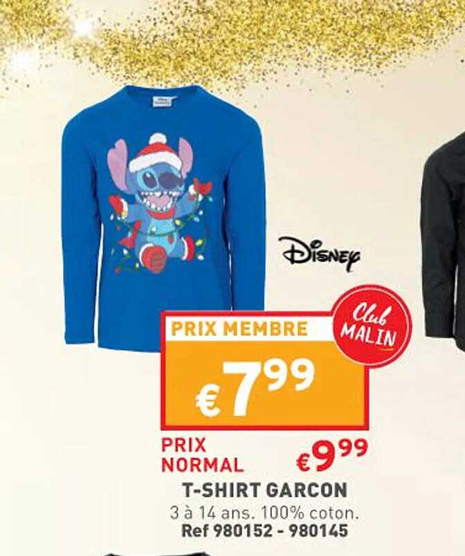 t-shirt garçon disney