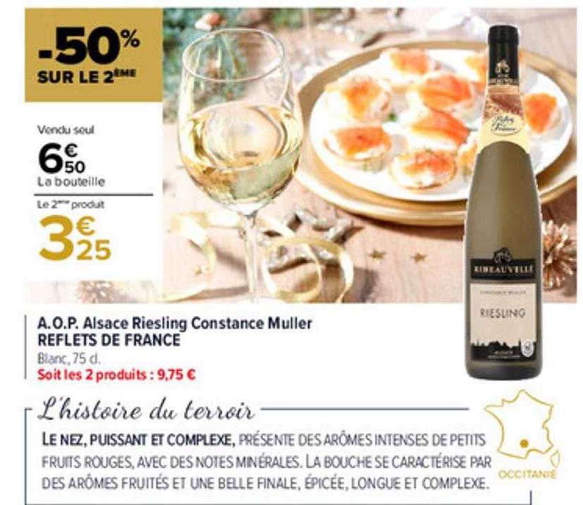 a.o.p. alsace riesling constance muller reflets de france