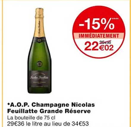 a.o.p. champagne nicolas feuillatte grande réserve