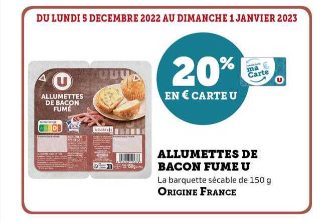 Allumettes De Bacon Fumé U