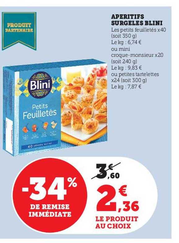 Apéritifs Surgelés Blini