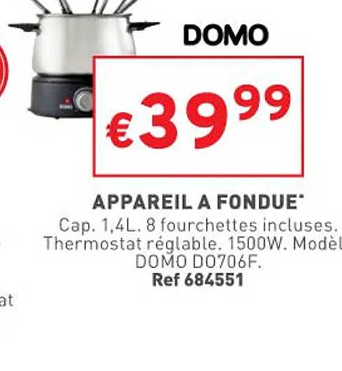 Appareil à Fondue Domo