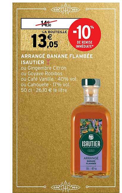 arrangé banane flambée isautier