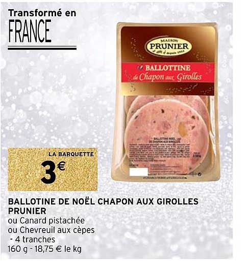 ballotine de noël chapon aux girolles prunier