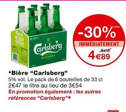 Bière "carlsberg"