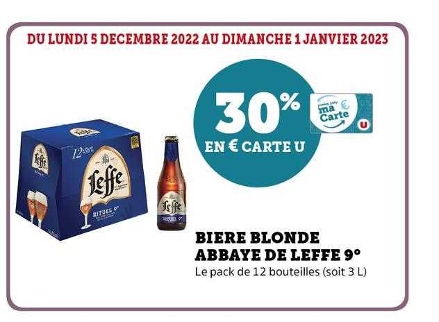 bière blonde abbaye de leffe 9°