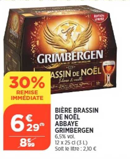 bière brassin de noël abbaye grimbergen