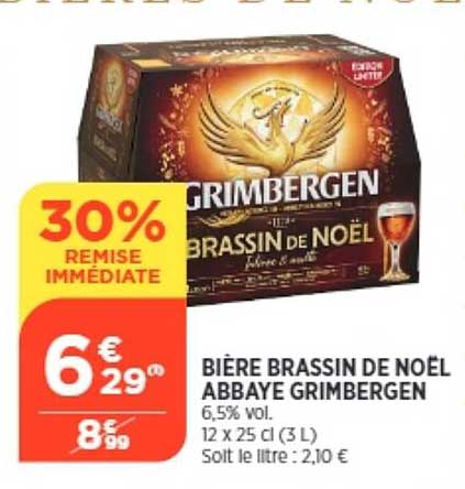 bière brassin de noël abbaye grimbergen