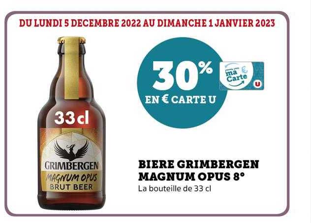 bière grimbergen magnum ops 8°