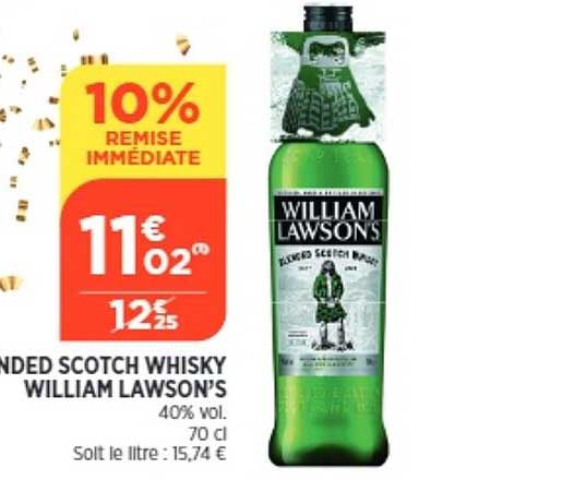 blended scotch whisky william lawson's