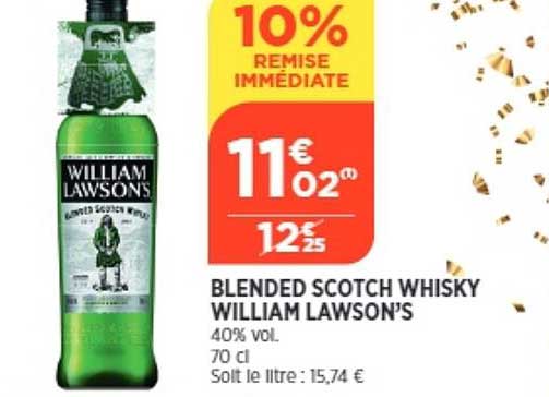 blended scotch whisky william lawson's