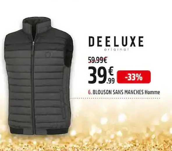 blouson sans manches homme deeluxe original