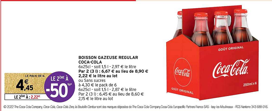 boisson gazeuse regular coca-cola