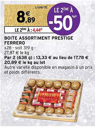 Boîte Assortiment Prestige Ferrero