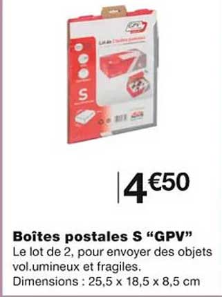 boîtes postales s "gpv"