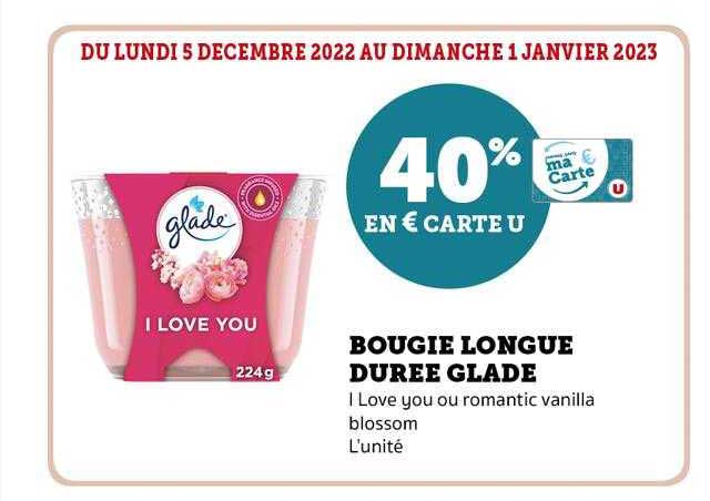 bougie longue durée glade