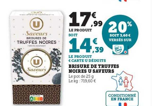 brisure de truffes noires u saveurs