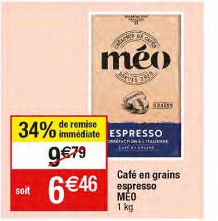 Café En Grains Espresso Méo