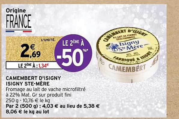 camembert d'isigny isigny ste-mère