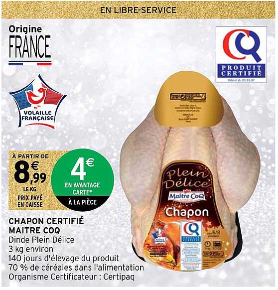 chapon certifié maître coq