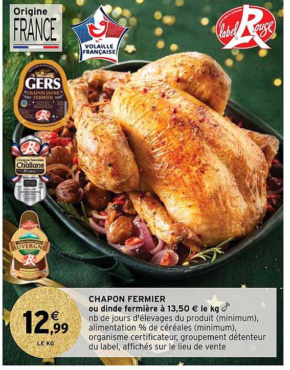 chapon fermier