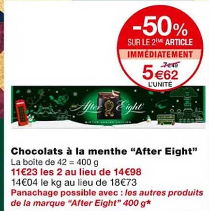 chocolats à la menthe "after eight"