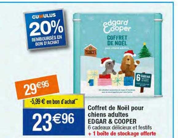 coffret de noël pour chiens adultes edgar & cooper