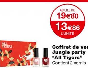 coffret de vernis jungle party "all tigers"
