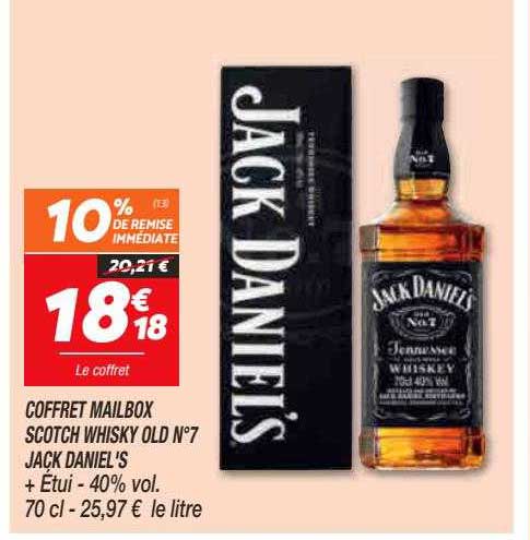 Coffret Mailbox Scotch Whisky Old N°7 Jack Daniel's