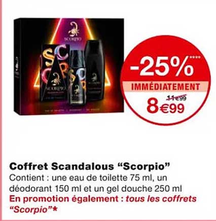 Coffret Scandalous "scorpio"