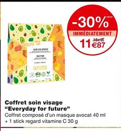 coffret soin visage "everyday for future"
