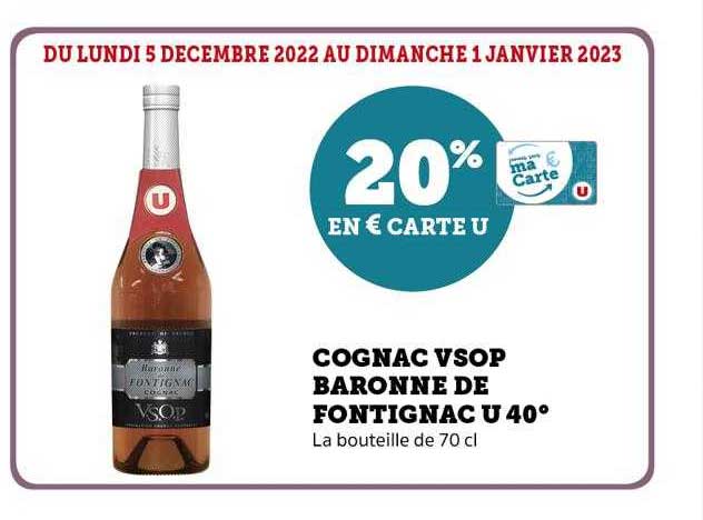 cognac vsop baronne de fontignac u 40°