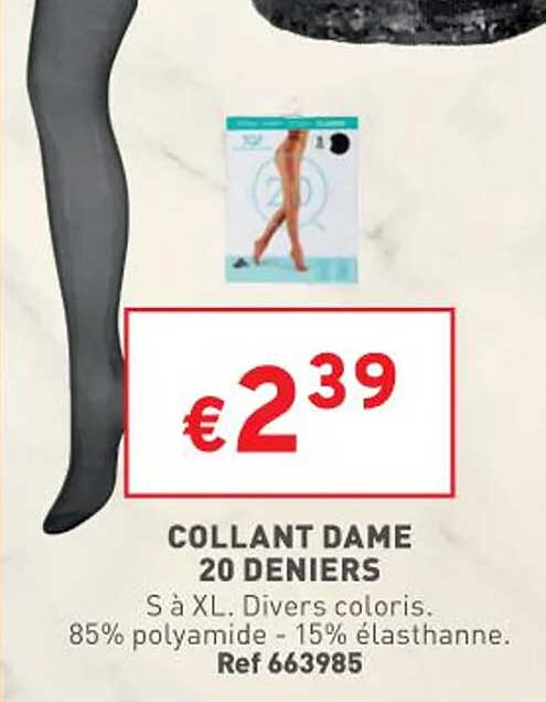 collant dame 20 derniers