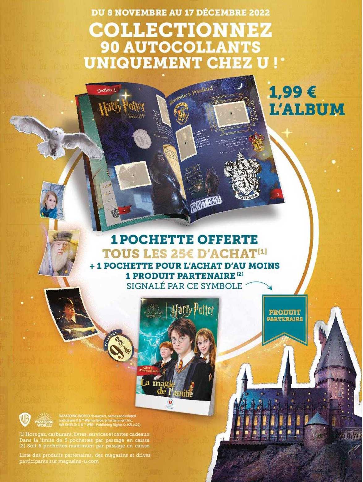 collectionnez 90 autocollants uniquement chez u