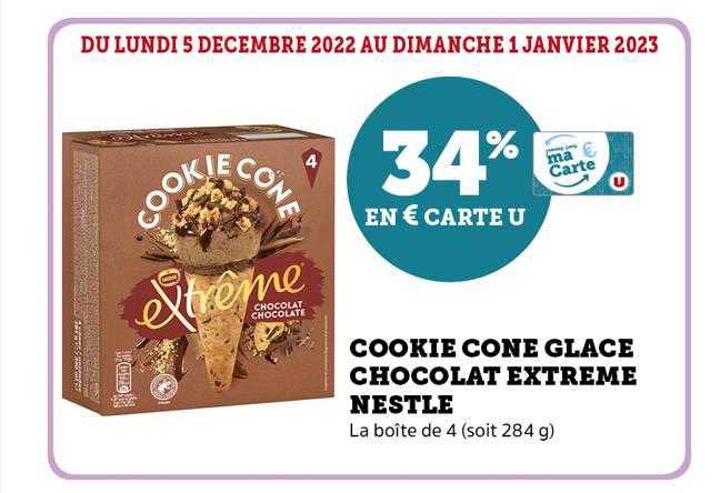 Cookie Cône Glacé Chocolat Extrême Nestlé