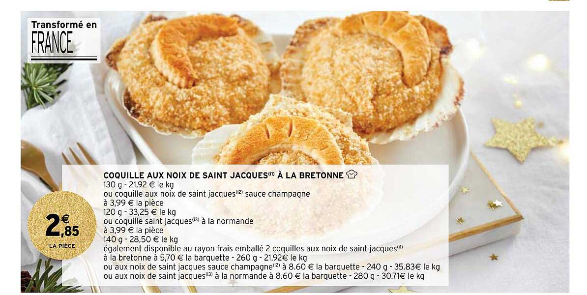 coquille aux noix de saint jacques à la bretonne