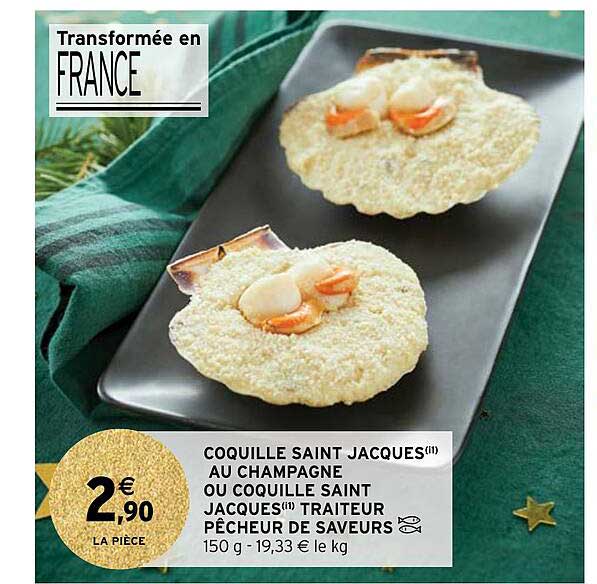 coquille saint jacques au champagne ou coquille saint jacques traiteur pêcheur de saveurs