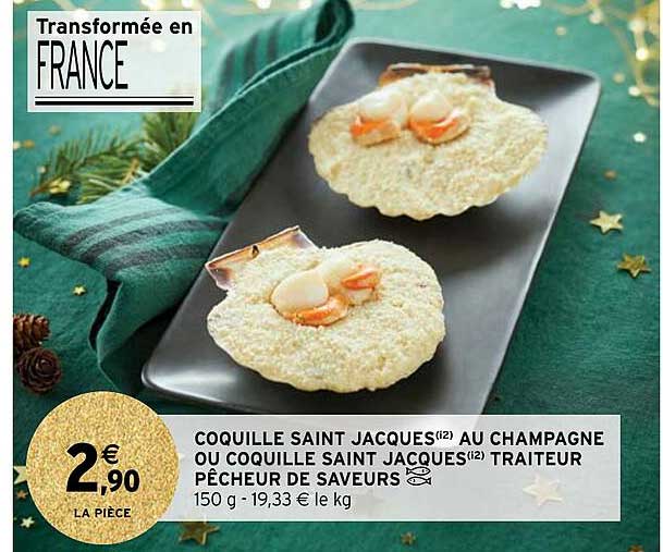 coquille saint jacques au champagne ou coquille saint jacques traiteur pêcheur de saveurs