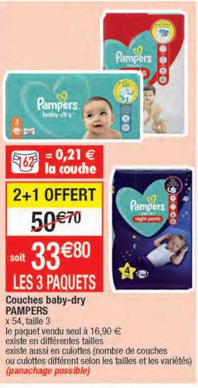couches baby-dry pampers