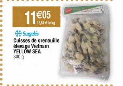 Cuisses De Grenouille élevage Vietnam Yellow Sea