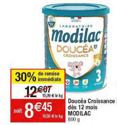 Doucéa Croissance Dès 12 Mois Modilac