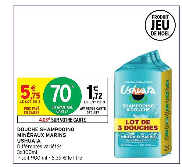 douche shampooing minéraux marins ushuaïa