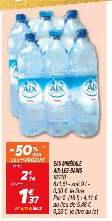 Eau Minérale Aix-les-bains Netto