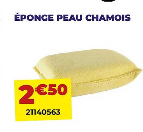 éponge peau chamois