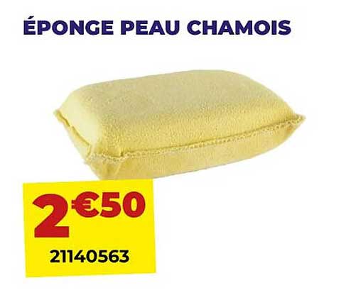 éponge peau chamois
