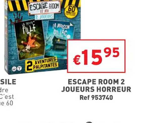 escape room 2 joueurs horreur