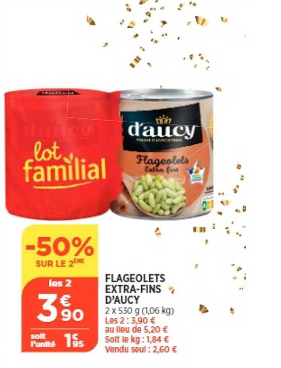 flageolets extra-fins d'aucy